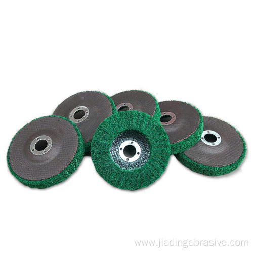 125mm red non woven flap abrasive buffing wheel
